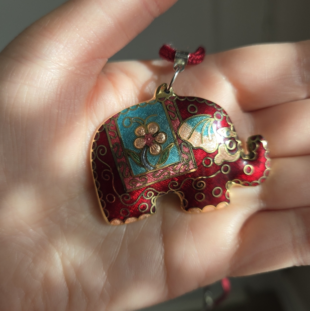 Vintage Lucky Elephant Necklace